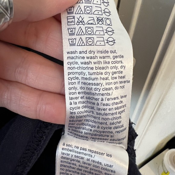 Tommy Jeans USA Men’s Medium Mountain Logo Long Sleeve Spell out T-Shirt Blue - Picture 8 of 11